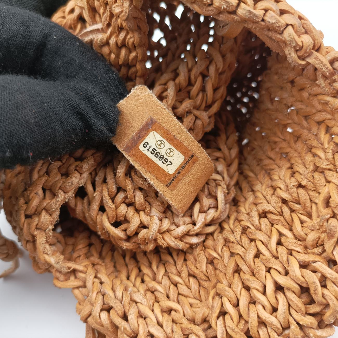 Pochette LogoBrownLeatherA147016156097ポシェット ロゴブラウン レザーA147016156097