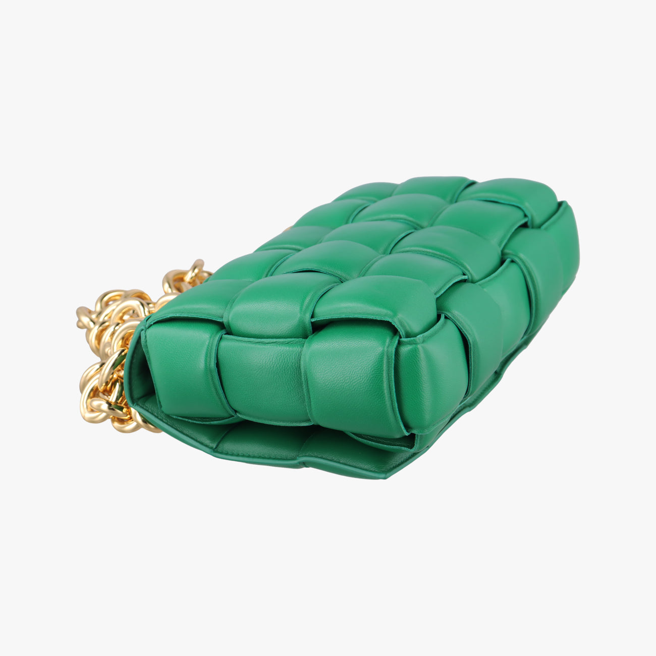 The Chain Cassette Green lambskin B09392158Tザ チェーン カセット グリーン ラムスキン B09392158T