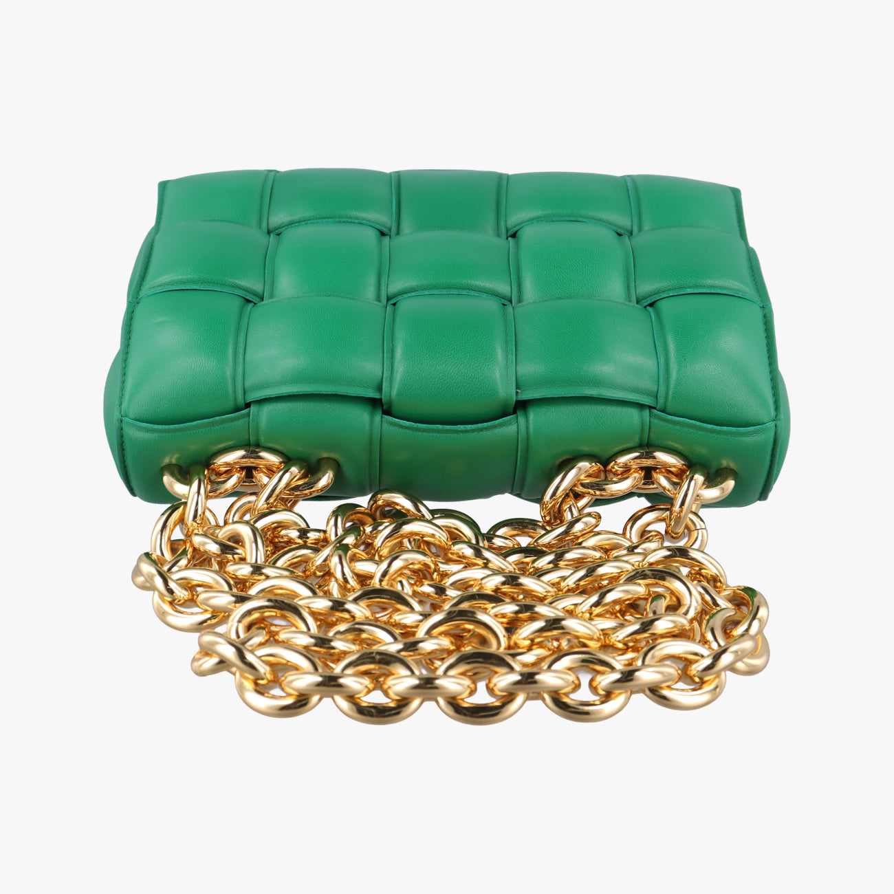 The Chain Cassette Green lambskin B09392158Tザ チェーン カセット グリーン ラムスキン B09392158T