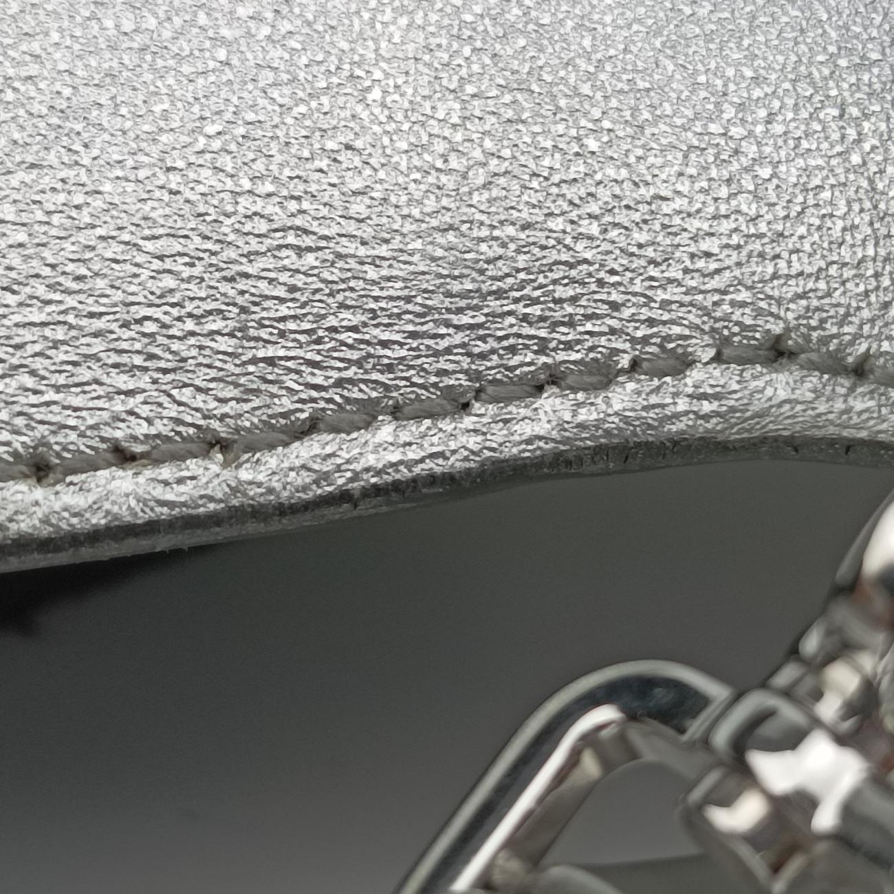 Cleo Flap Silver Leather 7/Dクレオフラップ シルバー レザー 7/D