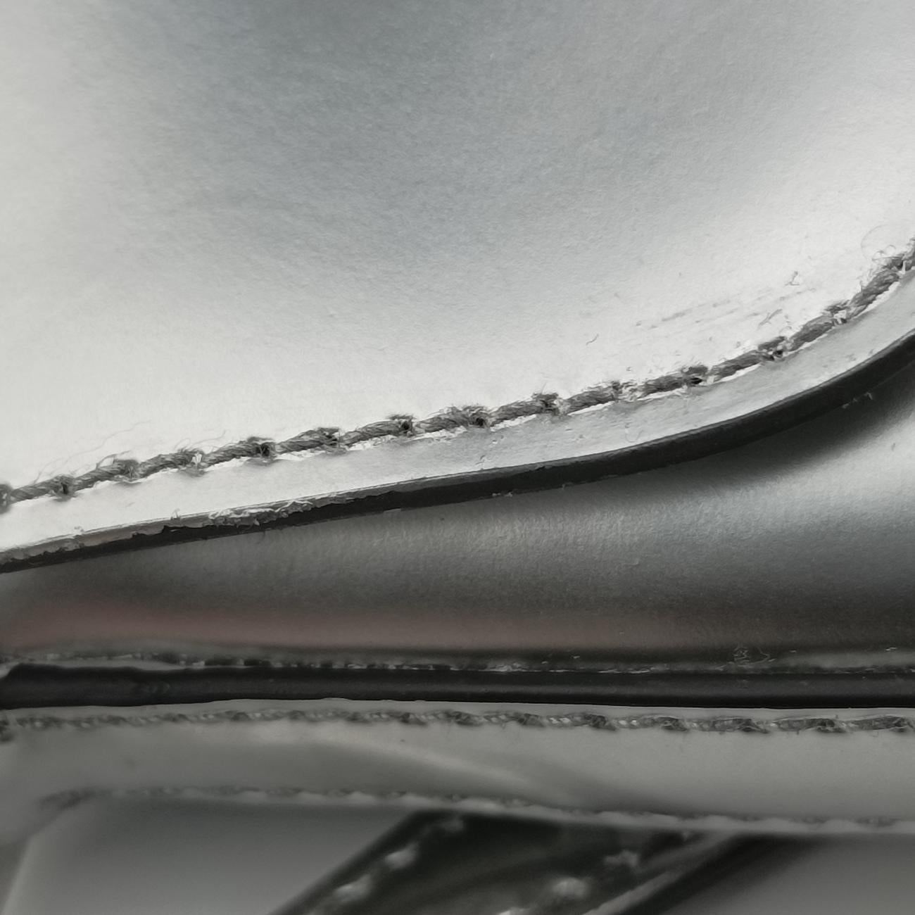 Cleo Flap Silver Leather 7/Dクレオフラップ シルバー レザー 7/D