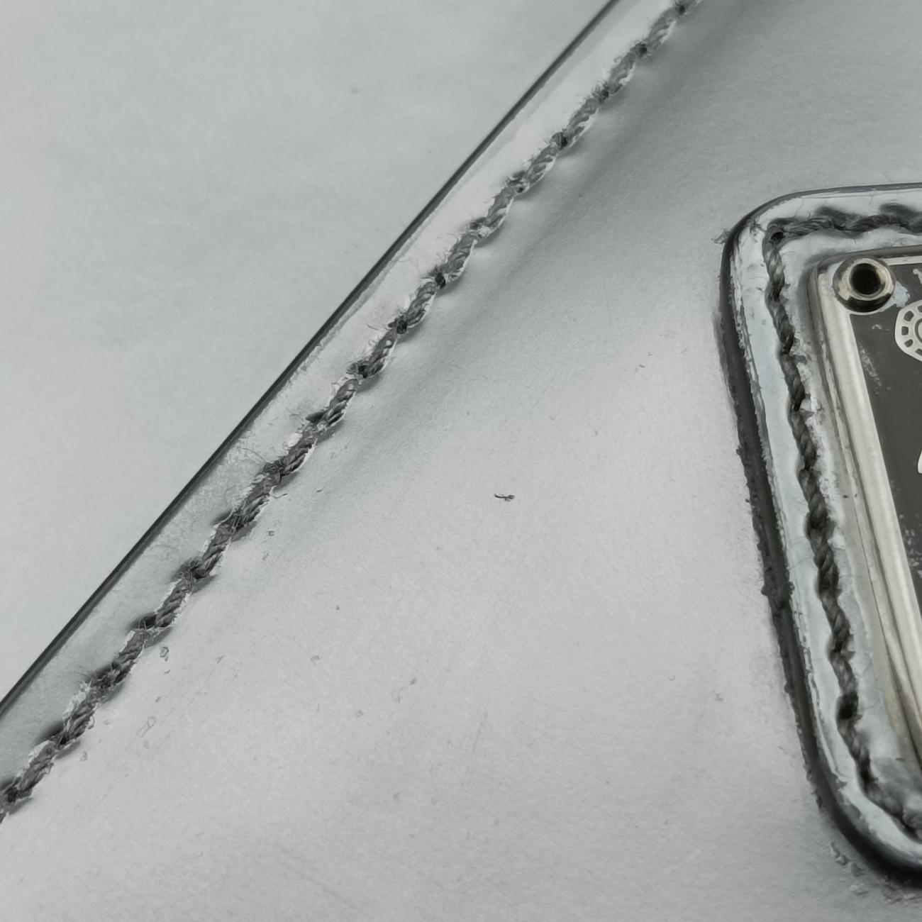 Cleo Flap Silver Leather 7/Dクレオフラップ シルバー レザー 7/D