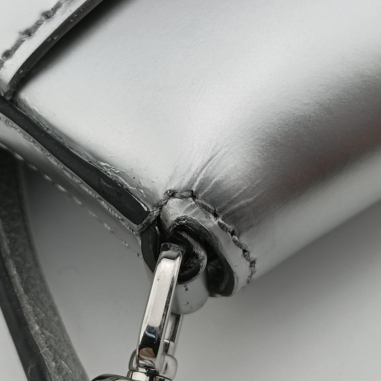 Cleo Flap Silver Leather 7/Dクレオフラップ シルバー レザー 7/D