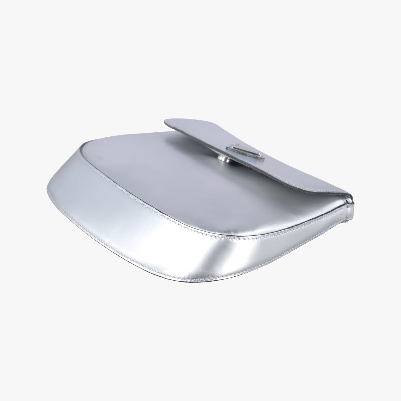 Cleo Flap Silver Leather 7/Dクレオフラップ シルバー レザー 7/D