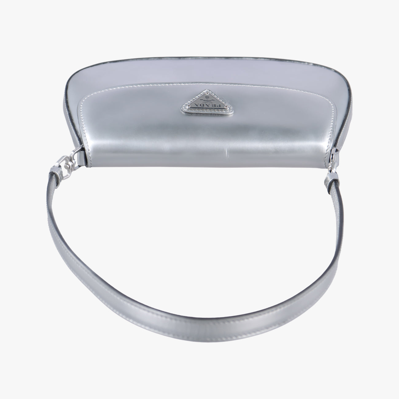 Cleo Flap Silver Leather 7/Dクレオフラップ シルバー レザー 7/D