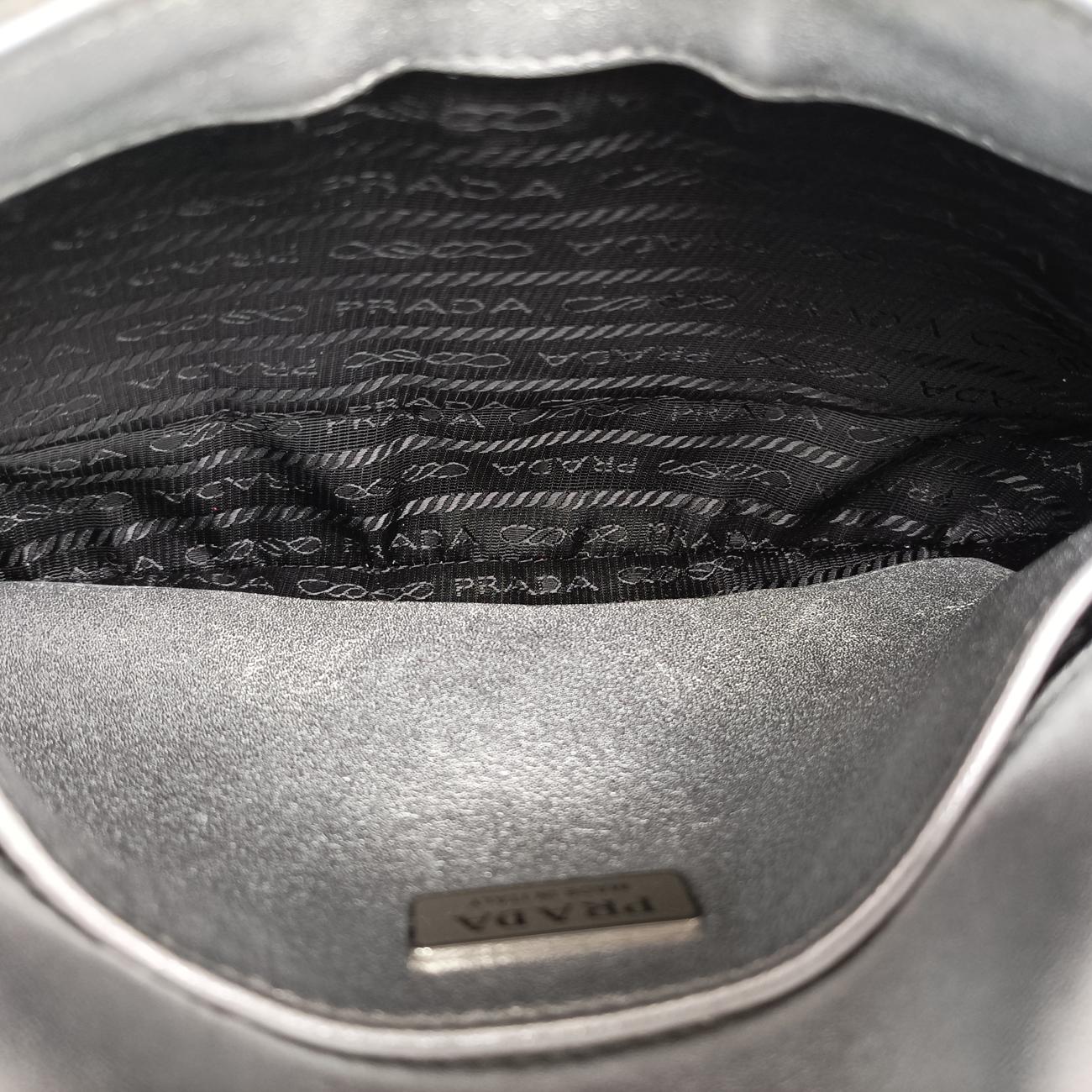 Cleo Flap Silver Leather 7/Dクレオフラップ シルバー レザー 7/D