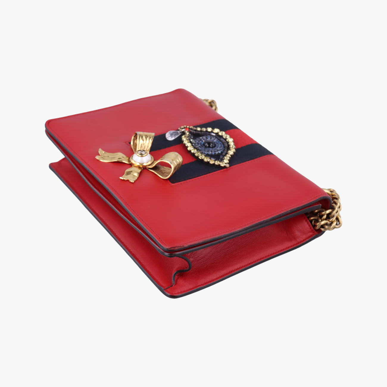 Peony Eye Red×multicolor Leather 432280 D019794514ピオニー アイ レッド×マルチカラー レザー 432280 D019794514