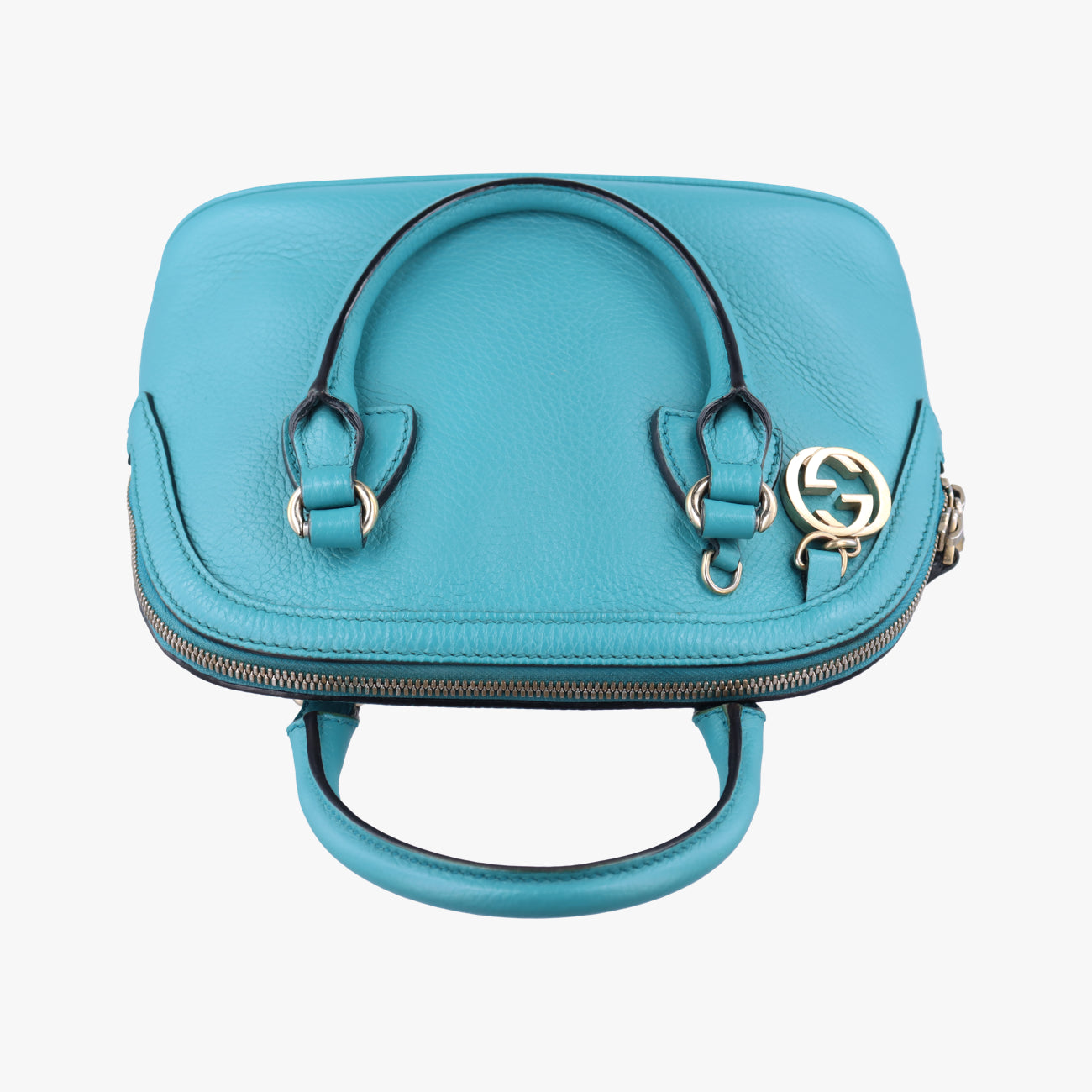 Interlocking G charm Dome Blue Leather 449661 A021395640インターロッキングG チャーム ドーム ブルー レザー 449661 A021395640