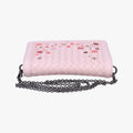 intrecciato Nappa Meadow Flower Mini Pink×Multicolour lambskin B07094897Jイントレチャートナッパメドウフラワーミニ ピンク×マルチカラー ラムスキン B07094897J