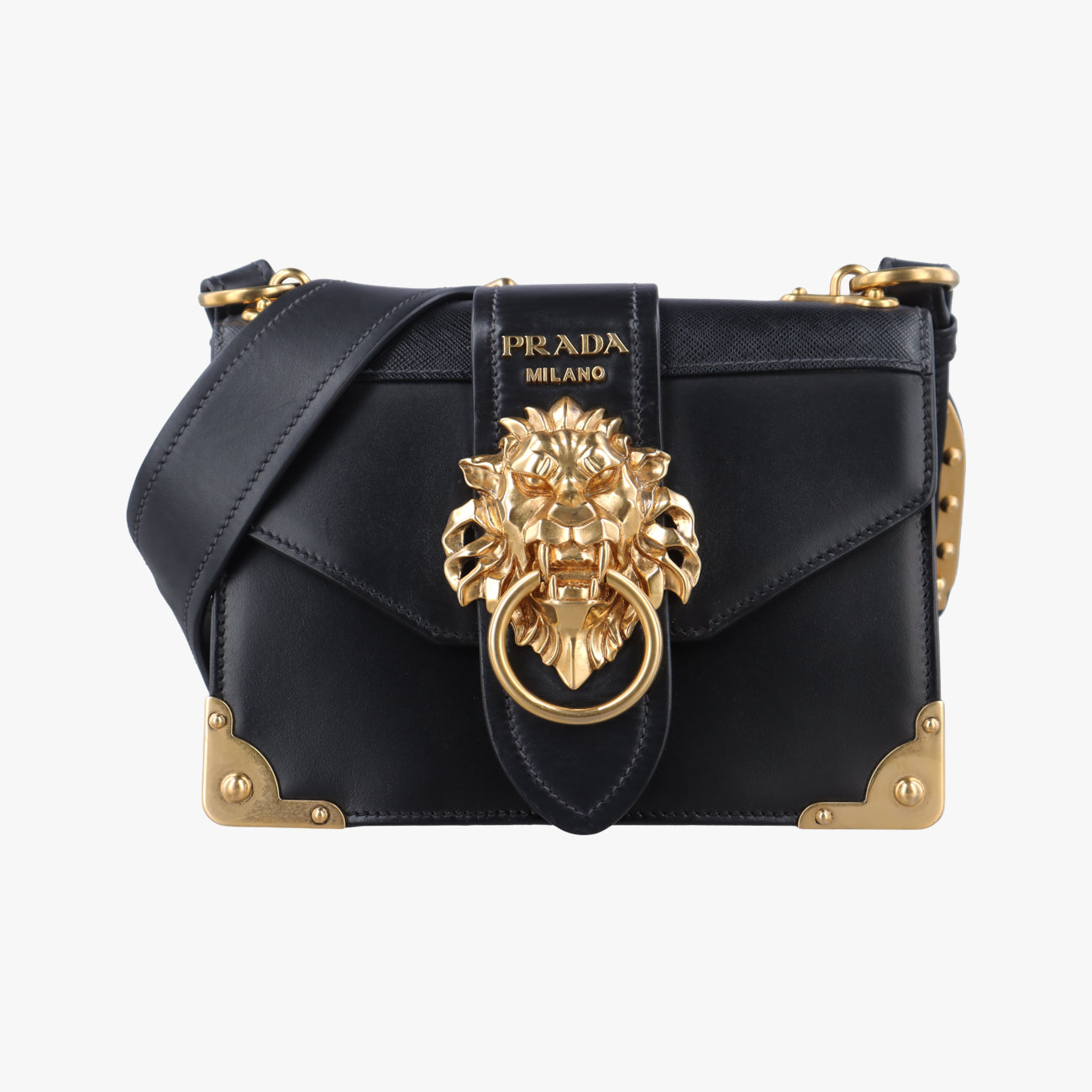 Animalier Cahier Lions Head Black Leather 1BD089 25カイエ ライオンヘッド ブラック レザー 1BD089 25