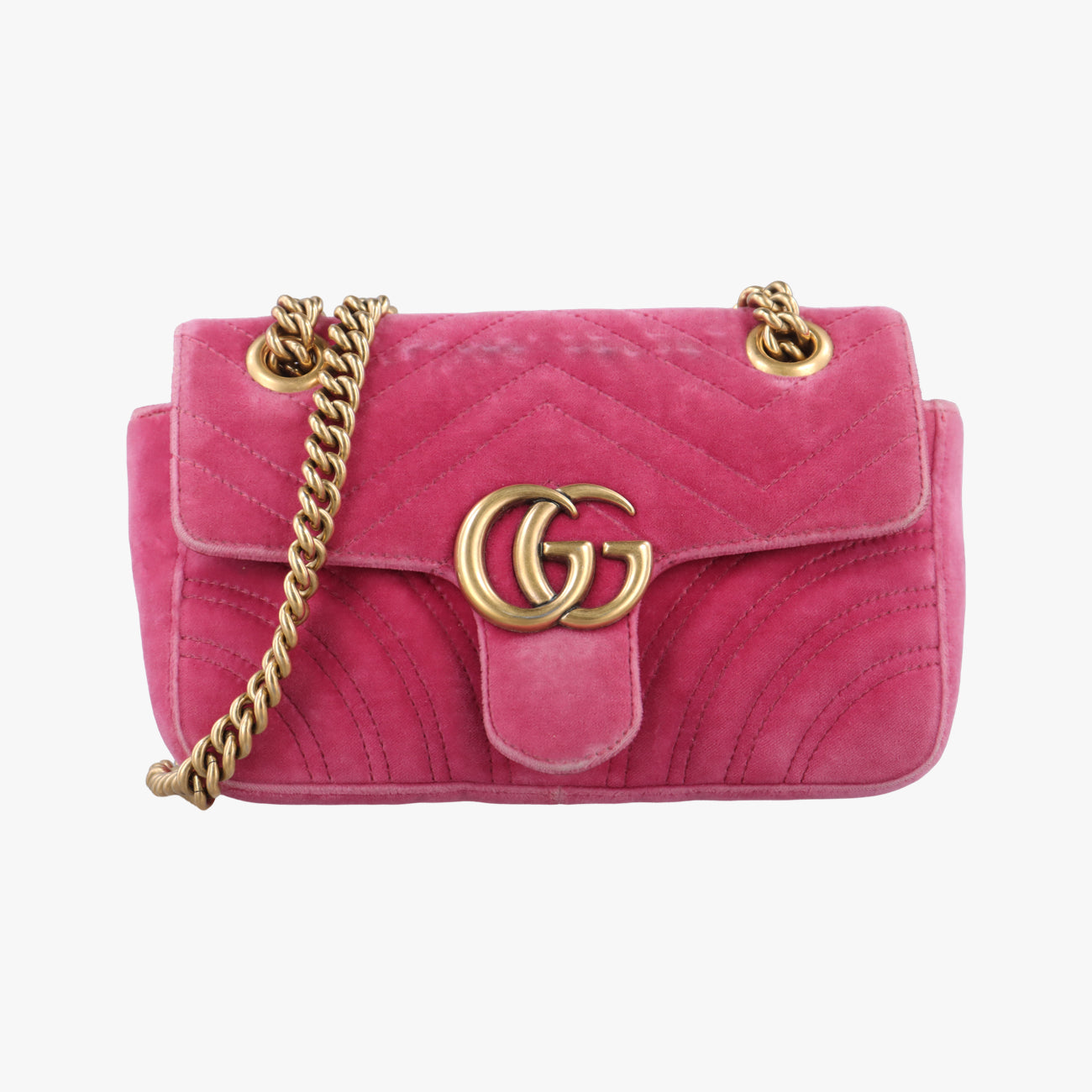 GG Marmont Pink velour 446744 I023290876GGマーモント ピンク ベロア 446744 I023290876