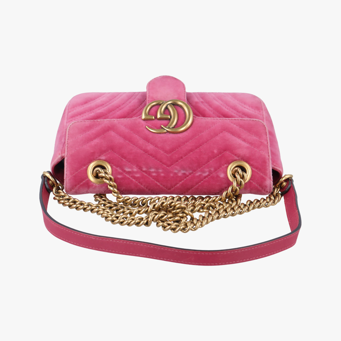 GG Marmont Pink velour 446744 I023290876GGマーモント ピンク ベロア 446744 I023290876