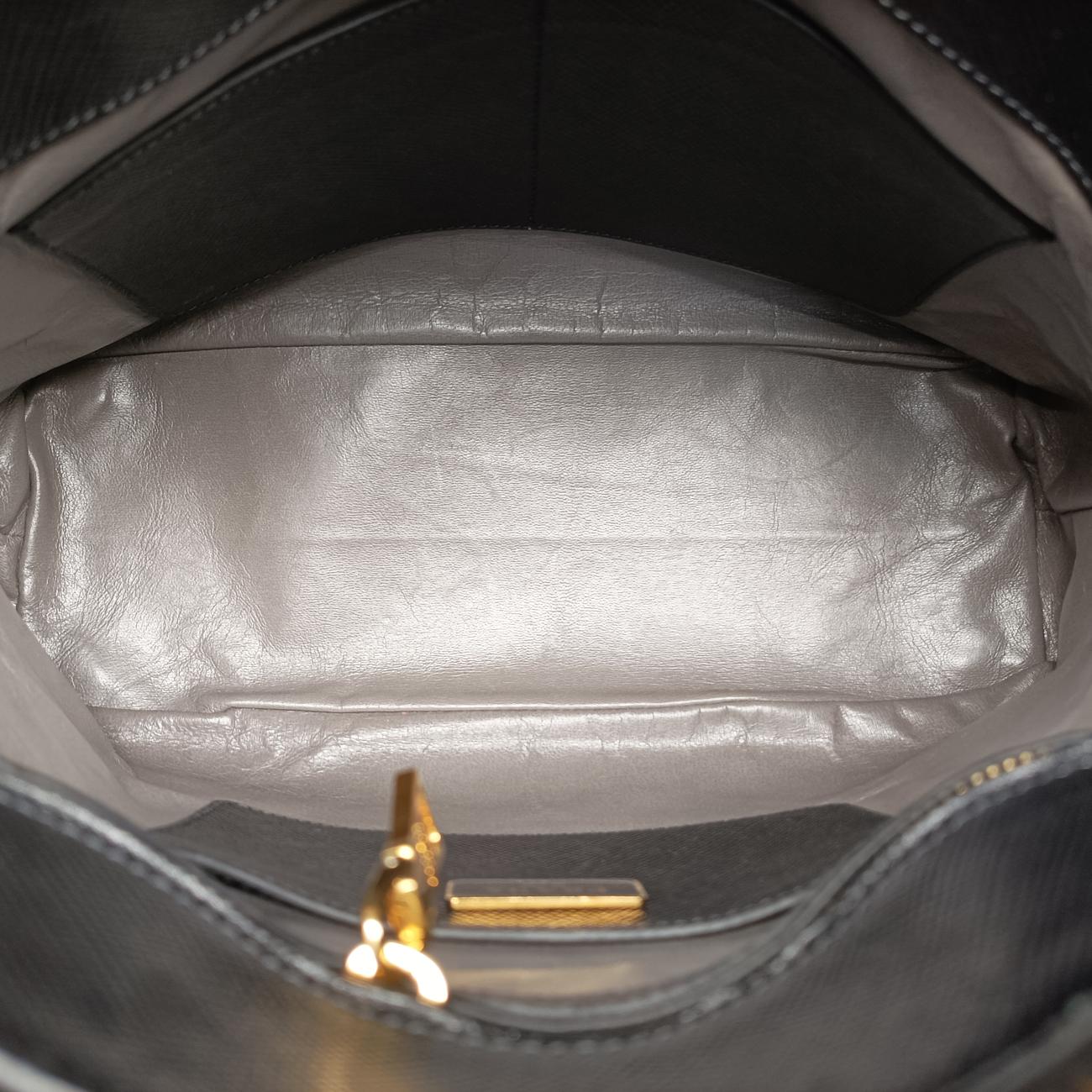 Cuir Top Handle Black SAFFIANO Leather 117クイール トップ ハンドル ブラック サフィアーノレザー BL0902 117