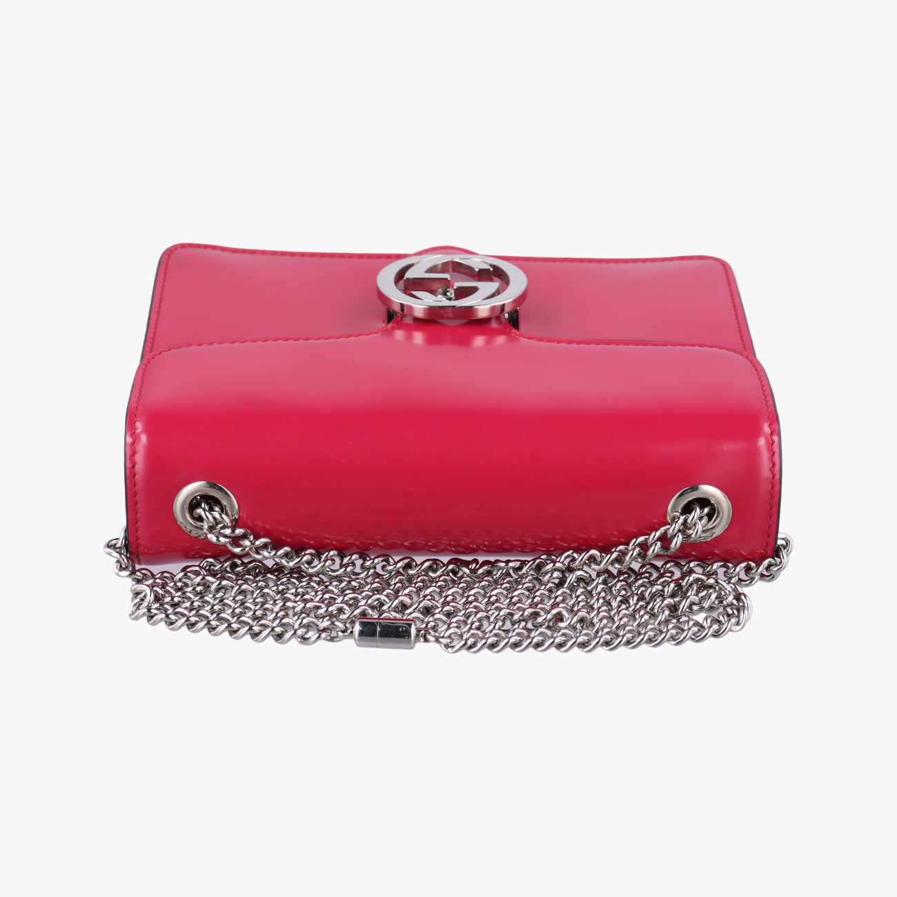 Interlocking G Pink Patent I018692915インターロッキングG ピンク パテント 387609 I018692915