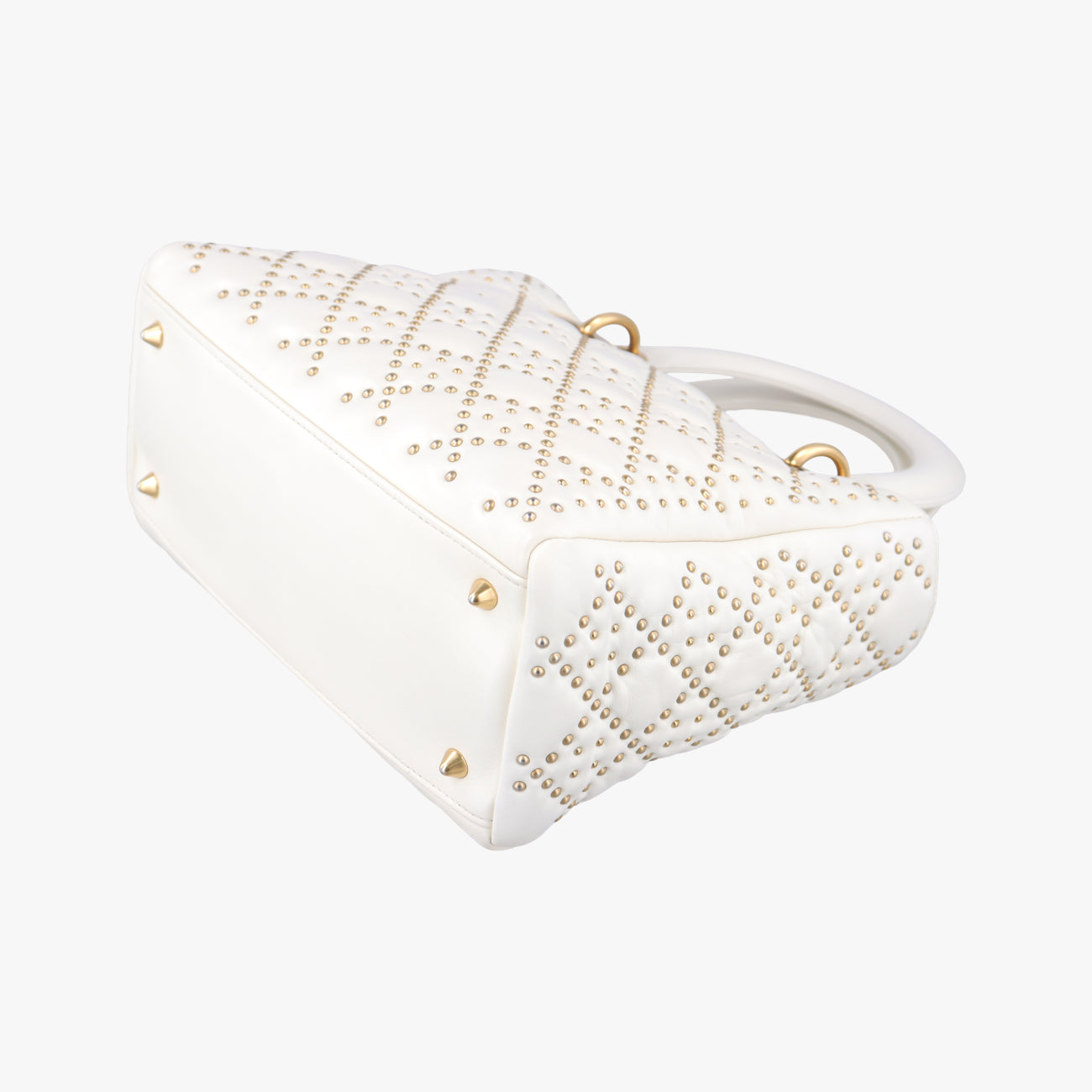 Lady Dior White Leather 16-BO-0117レディディオール ホワイト レザー 16-BO-0117