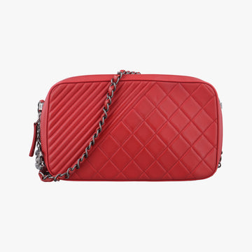Coco Boy Camera Case Red Lambskin 20613382ココボーイ カメラケース レッド ラムスキン A92656 20613382