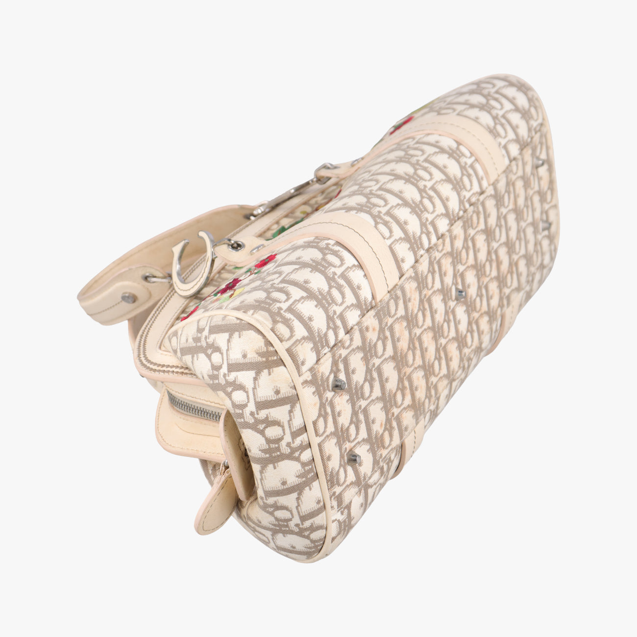 Lotter Vintage Flower LineIvory×Beige×MulticolorCanvas × Leather05-MA-0065ロッター ヴィンテージフラワーラインアイボリー×ベージュ×マルチカラーキャンバス×レザー05-MA-0065