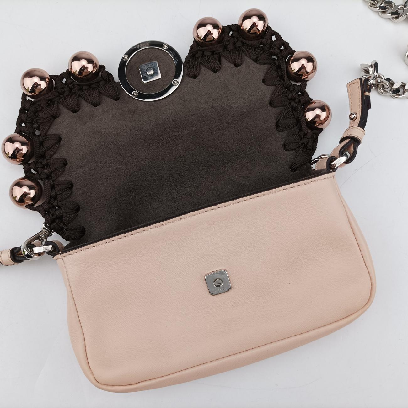 monster micro Baguette Pink Leather 8M0354 8M0354-A23V-188-P-9851モンスターマイクロバケット ピンク レザー 8M0354 8M0354-A23V-188-P-9851