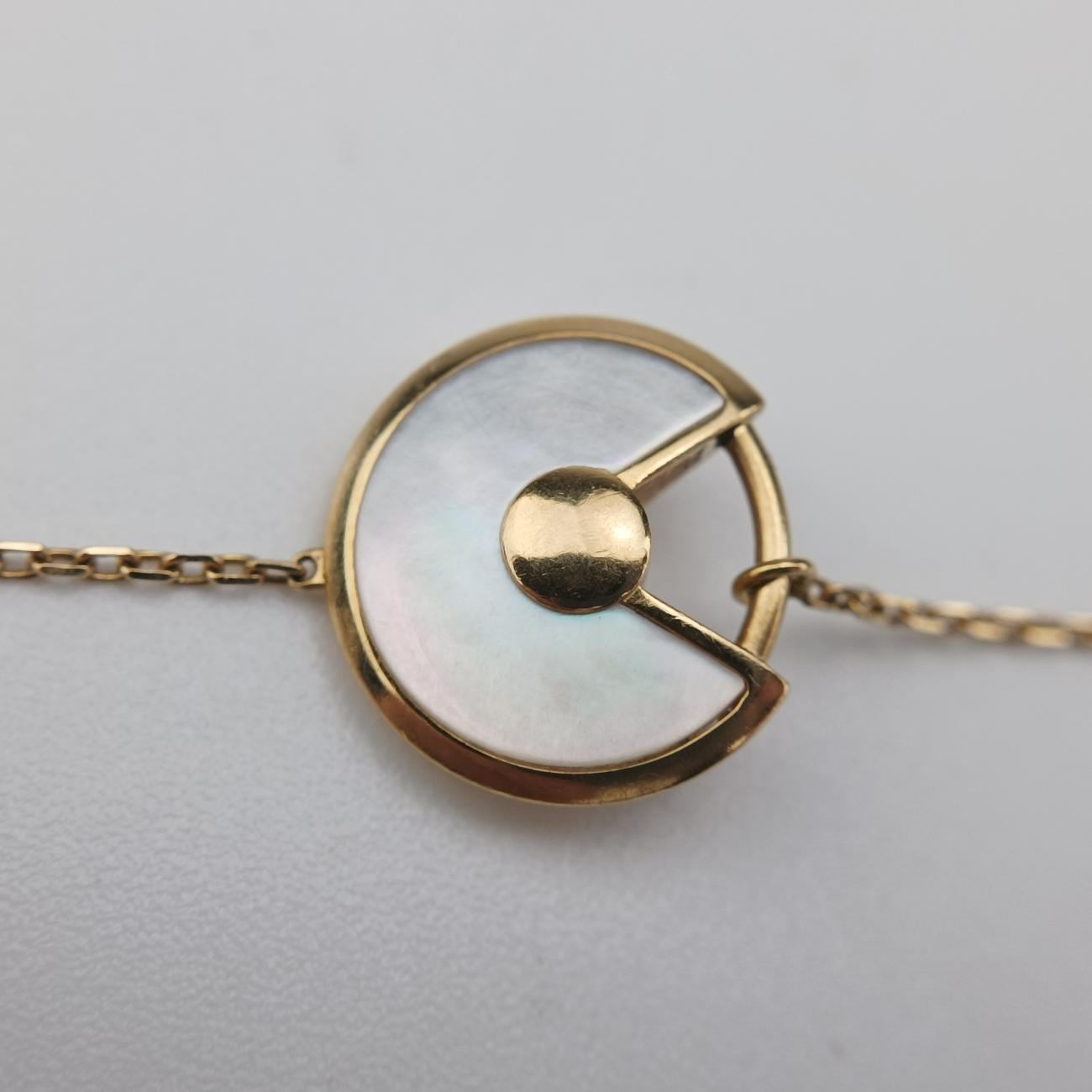 Amulette de Cartier Golden×white AU750 B6044015 KEX146アミュレット ドゥ カルティエ ゴールド×ホワイト AU750 B6044015 KEX146
