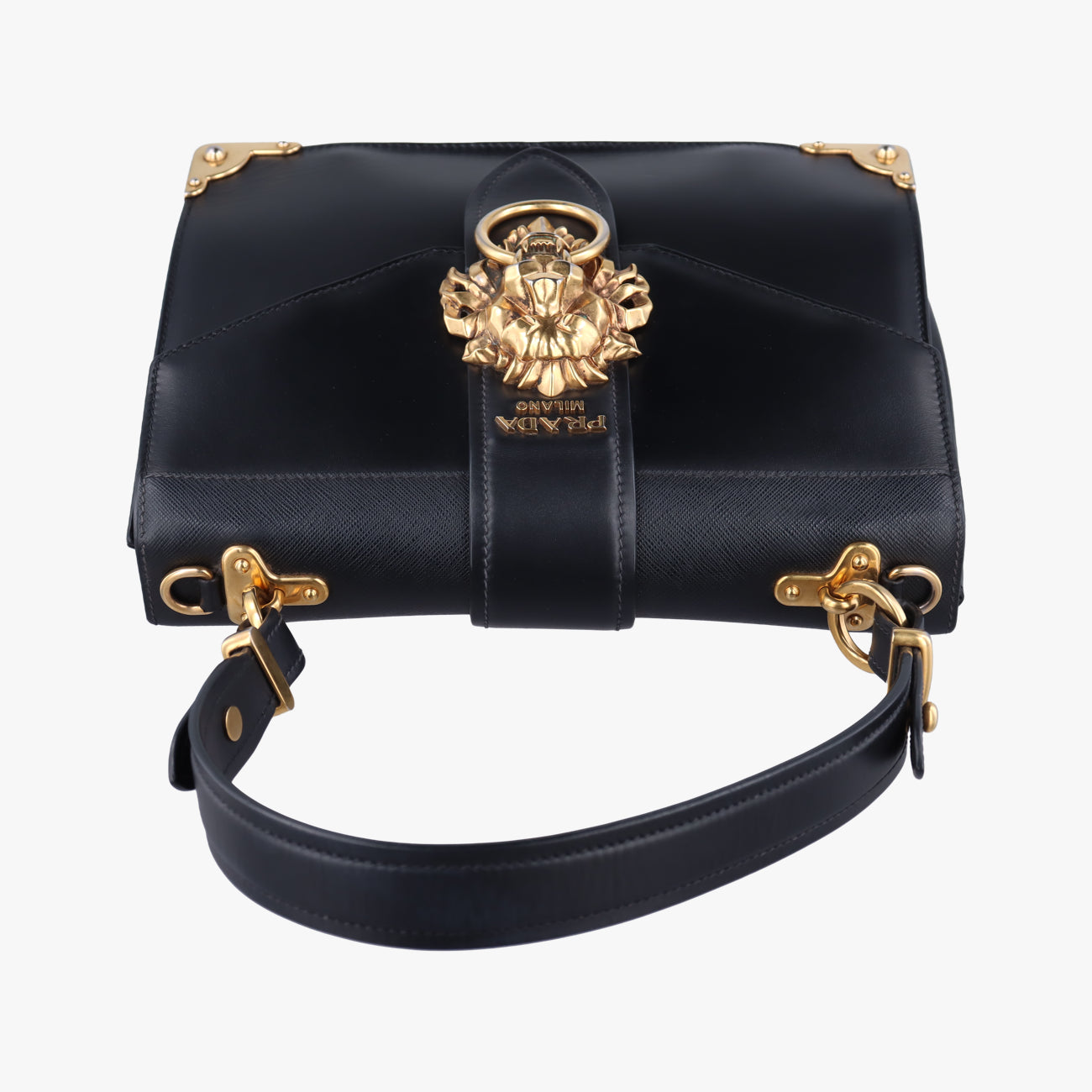 Animalier Cahier Lions Head Black Leather 1BD089 25カイエ ライオンヘッド ブラック レザー 1BD089 25