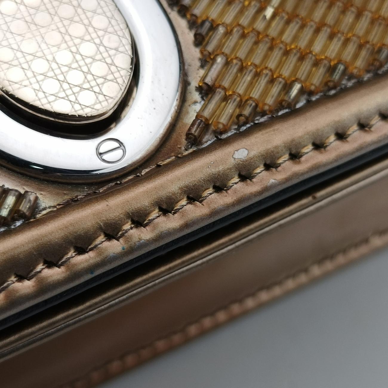 DioramaGoldenGold Beaded Metallic Leather09-BO-1125ディオラマゴールド ゴールド ビーデッド メタリック レザー09-BO-1125