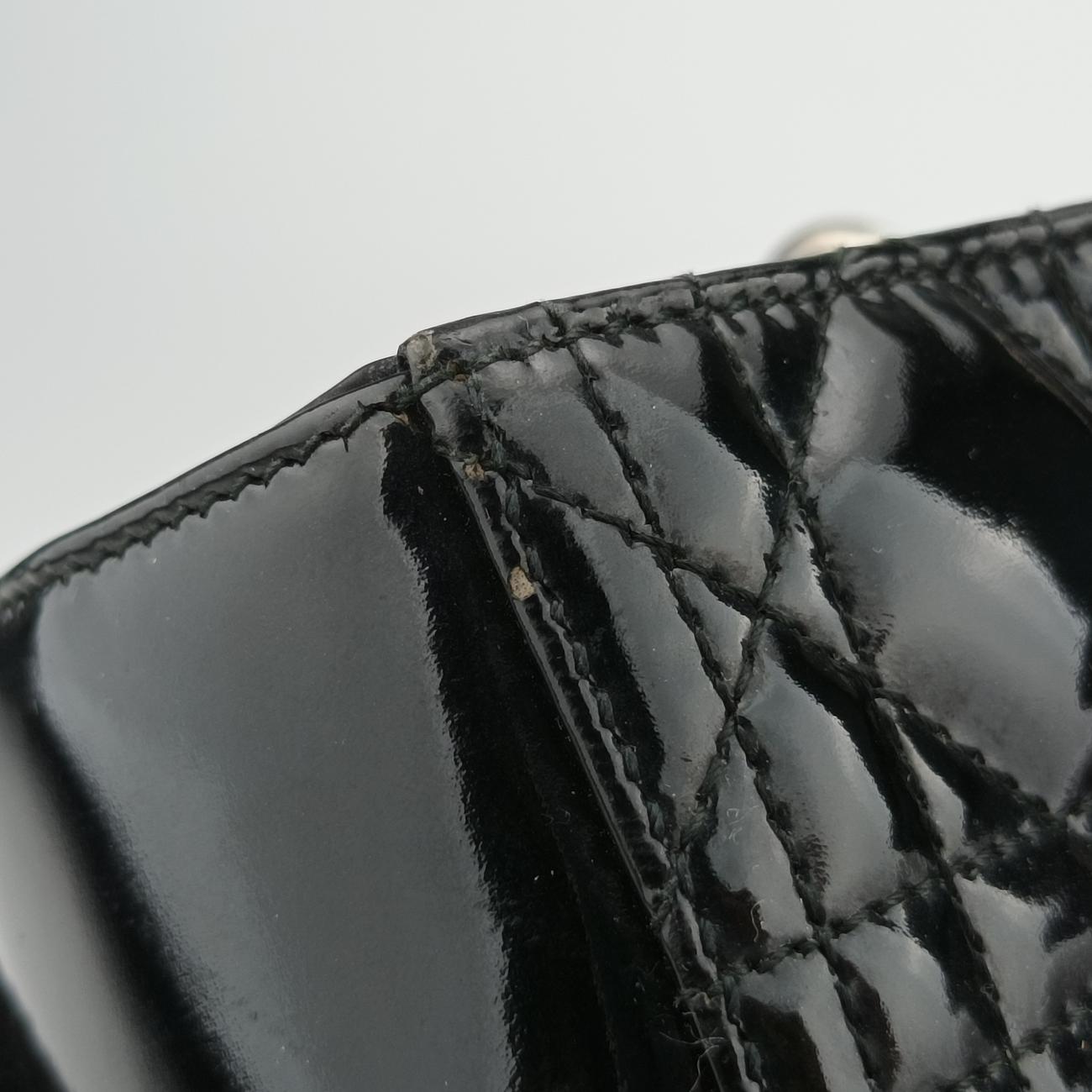 Lady Dior Black Patent 01-MA-0130レディディオール ブラック パテント 01-MA-0130