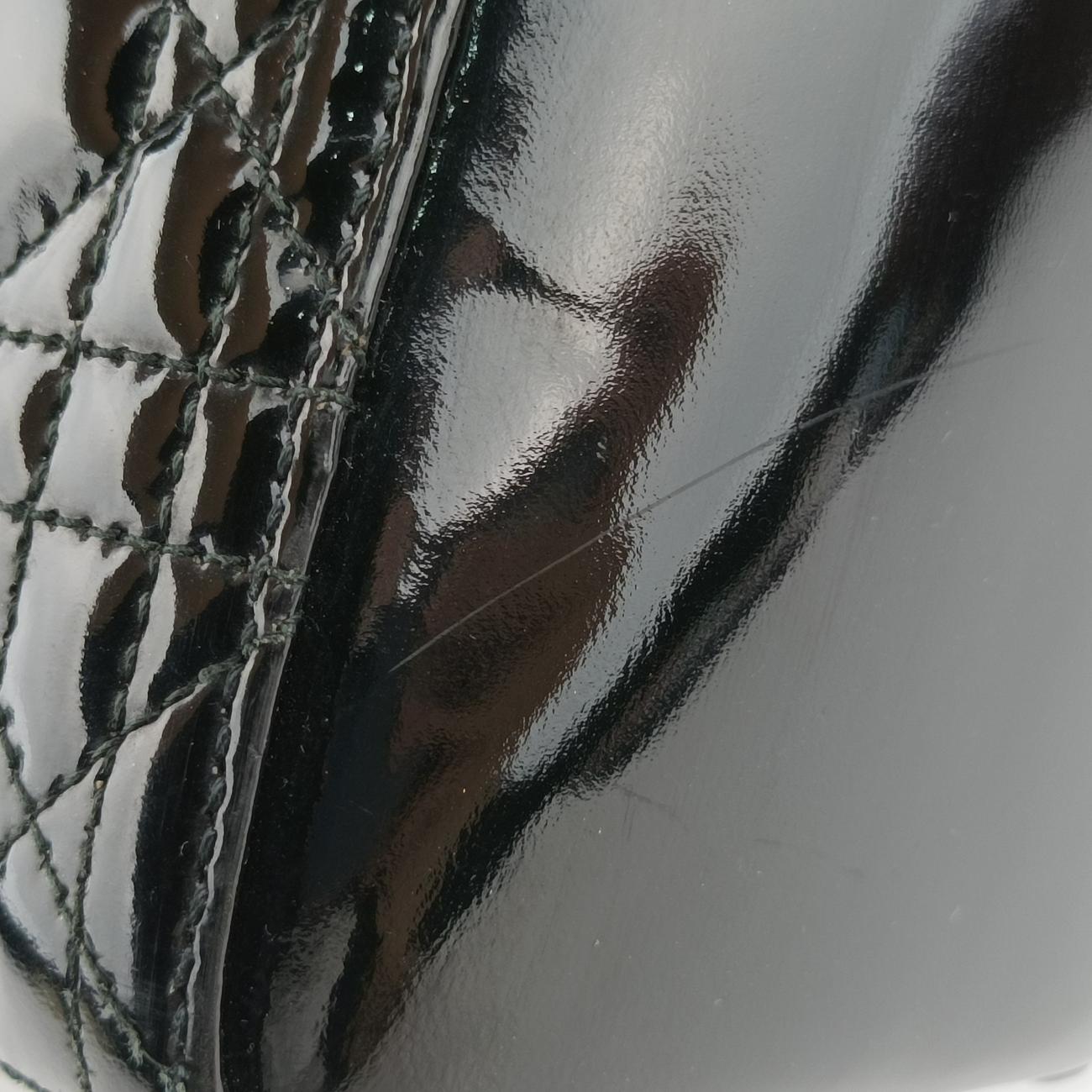 Lady Dior Black Patent 01-MA-0130レディディオール ブラック パテント 01-MA-0130