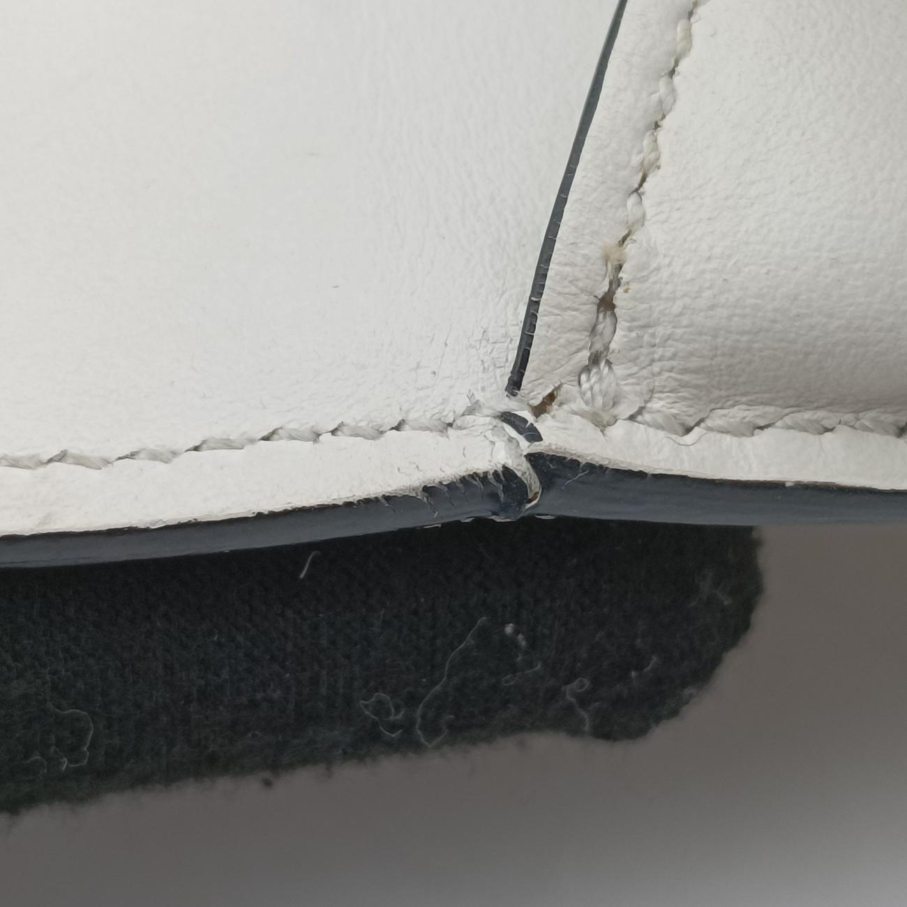 Monochrome Robot White SAFFIANO Leather 1BD127 7/Dモノクローム ロボット ホワイト サフィアーノレザー 1BD127 7/D