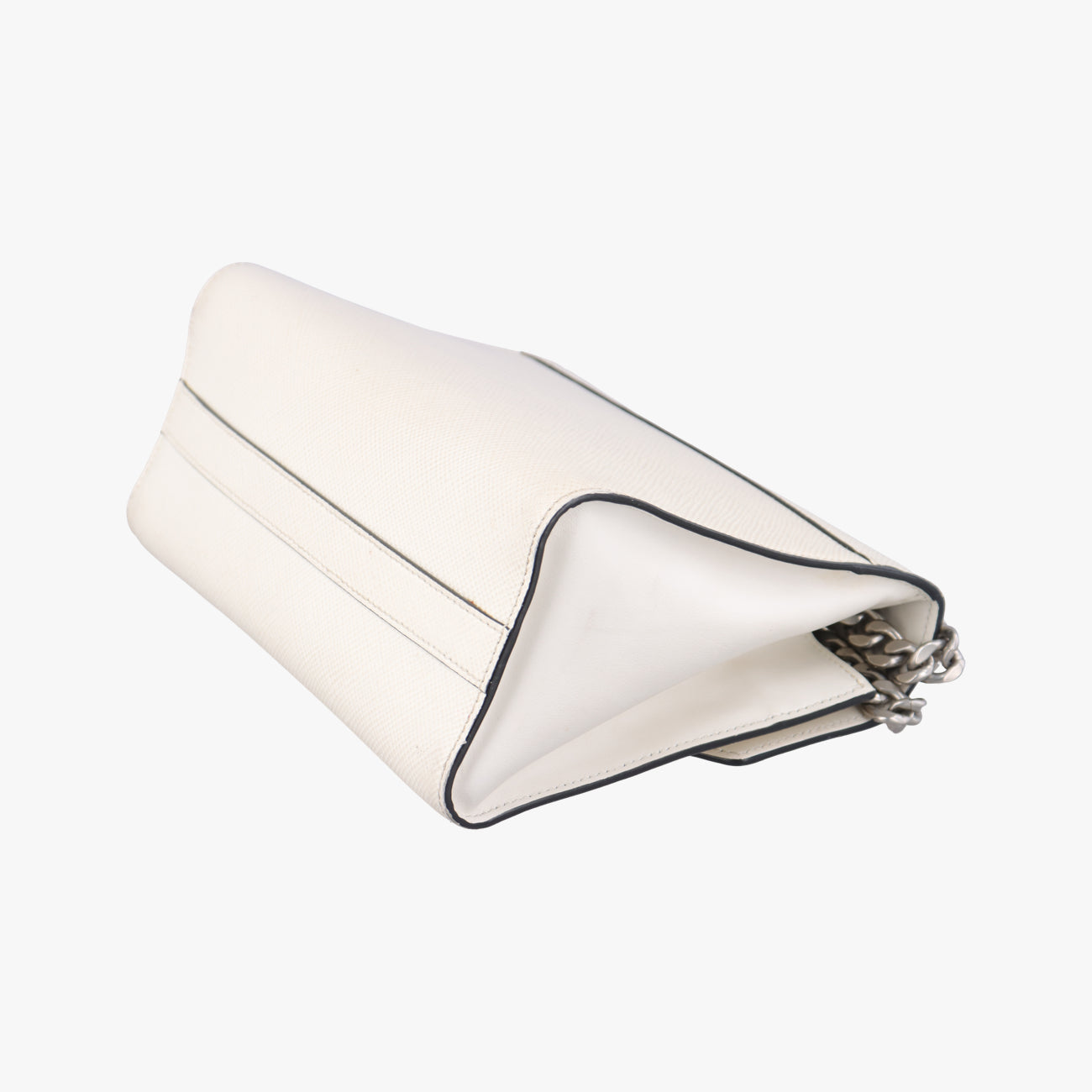 Monochrome Robot White SAFFIANO Leather 1BD127 7/Dモノクローム ロボット ホワイト サフィアーノレザー 1BD127 7/D