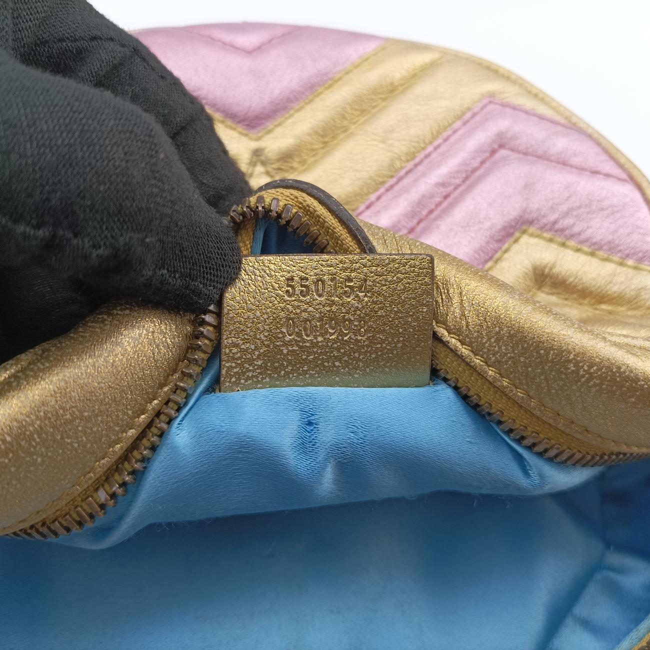 GG MarmontPink × GoldLeather550154F027277039GGマーモントピンク × ゴールドレザー550154F027277039