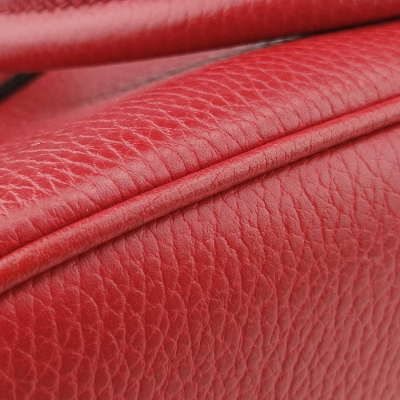 Interlocking G charm Dome Red Leather I023724370インターロッキングG チャーム ドーム レッド レザー 449661 I023724370