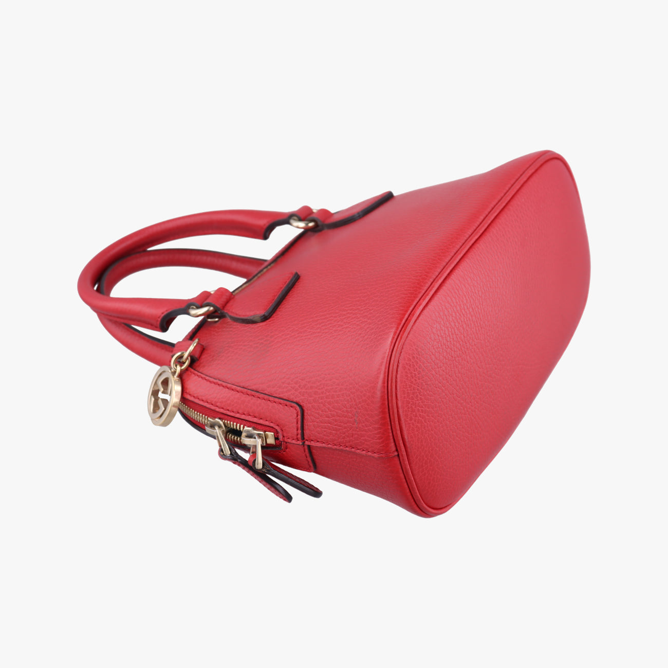 Interlocking G charm Dome Red Leather I023724370インターロッキングG チャーム ドーム レッド レザー 449661 I023724370