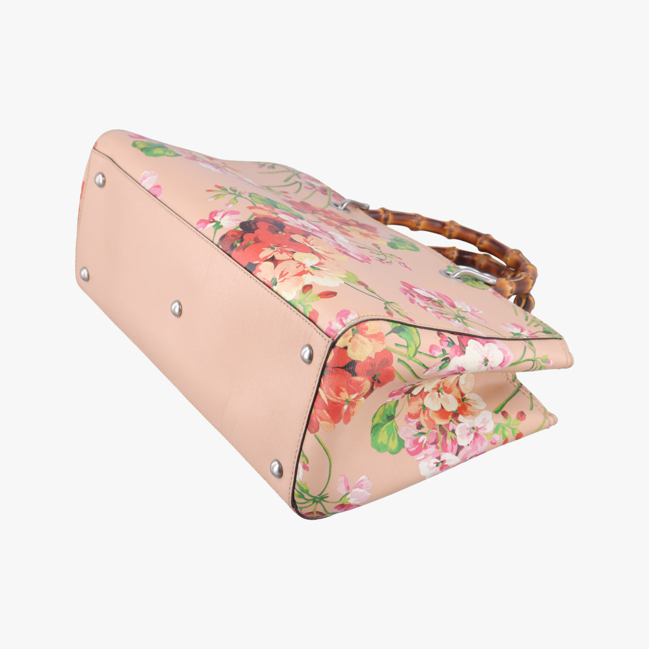 bamboo shopper Beige×Multicolour Leather 323660 H019398469バンブーショッパー ベージュ×マルチカラー レザー 323660 H019398469