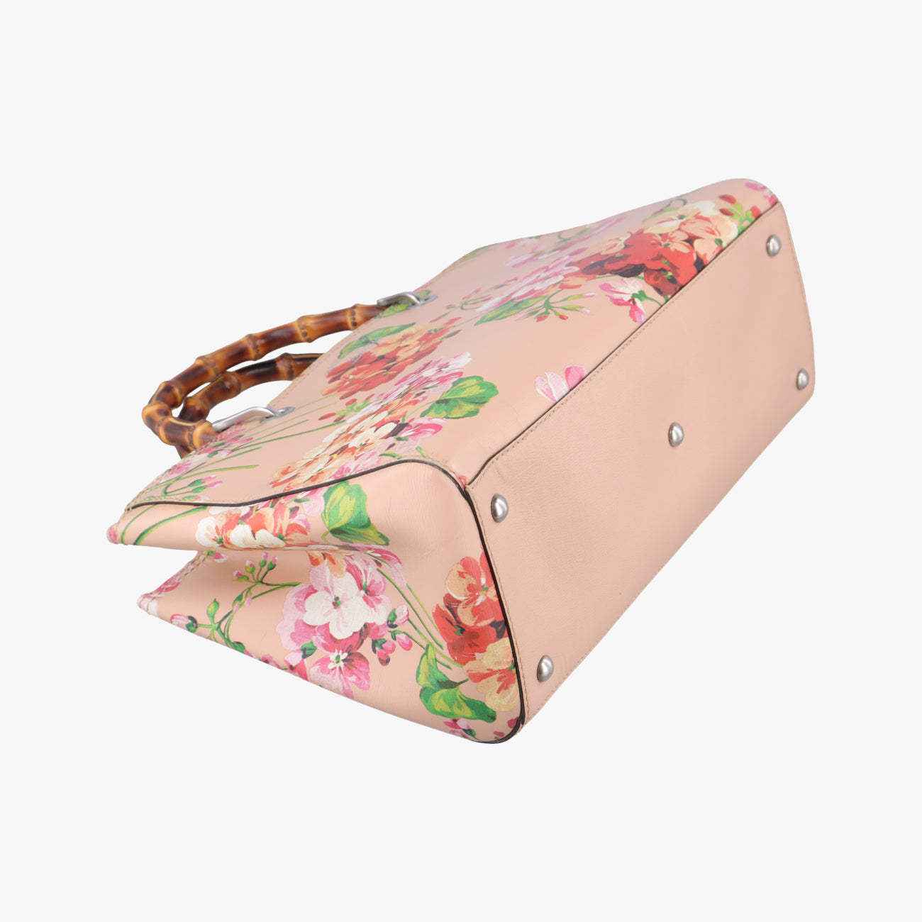 bamboo shopper Beige×Multicolour Leather 323660 H019398469バンブーショッパー ベージュ×マルチカラー レザー 323660 H019398469