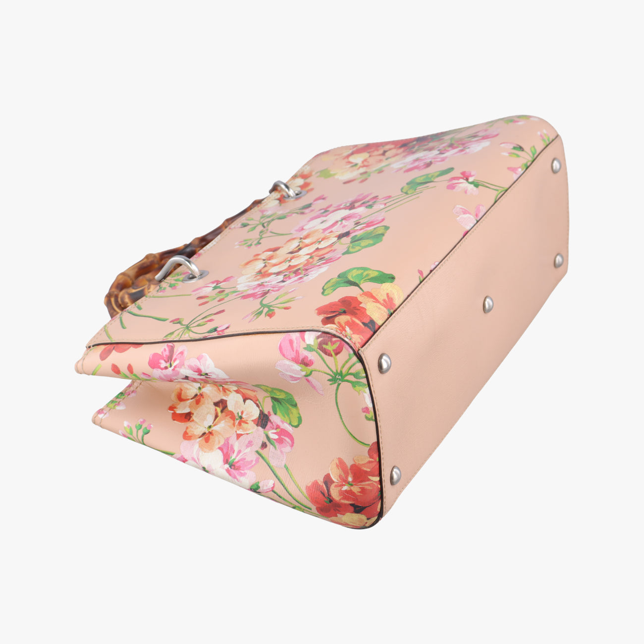 bamboo shopper Beige×Multicolour Leather 323660 H019398469バンブーショッパー ベージュ×マルチカラー レザー 323660 H019398469