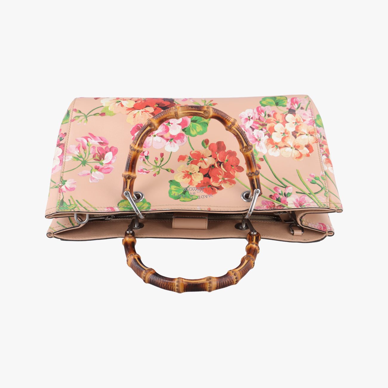 bamboo shopper Beige×Multicolour Leather 323660 H019398469バンブーショッパー ベージュ×マルチカラー レザー 323660 H019398469