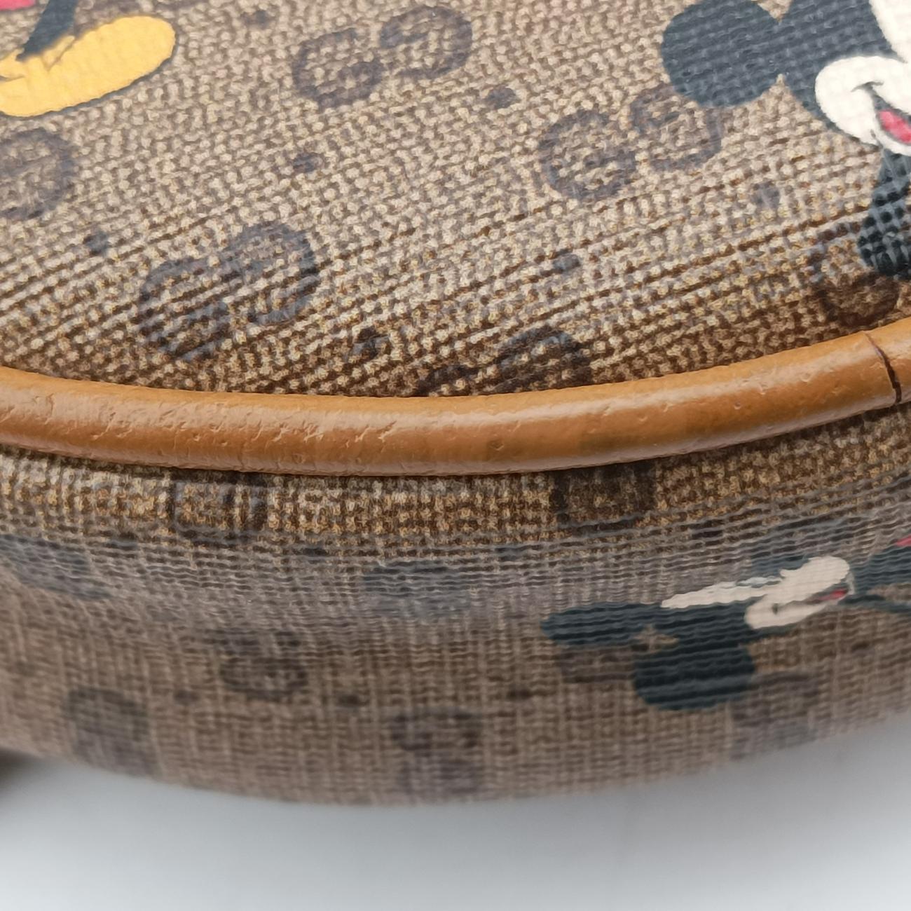 DISNEY Collaboration Mickey Mouse Beige×Multicolour PVC coated canvas 603730 ディズニーコラボ ミッキーマウス ベージュ×マルチカラー PVCコーティングキャンバス 603730 