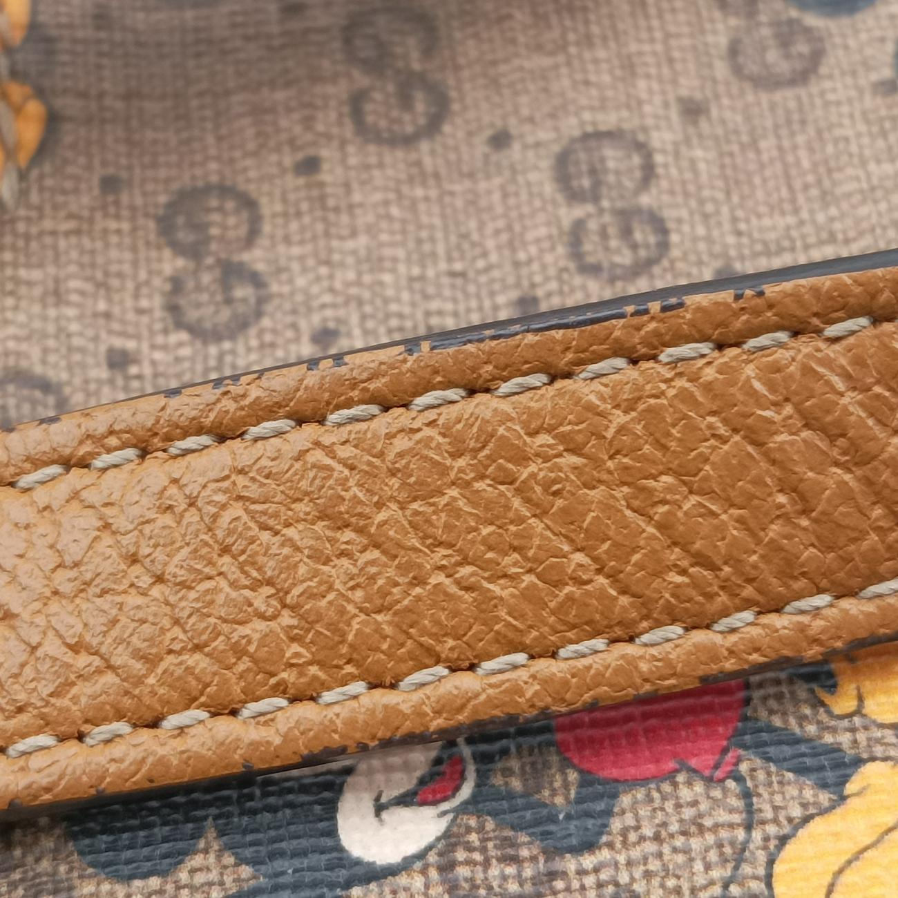 DISNEY Collaboration Mickey Mouse Beige×Multicolour PVC coated canvas 603730 ディズニーコラボ ミッキーマウス ベージュ×マルチカラー PVCコーティングキャンバス 603730 