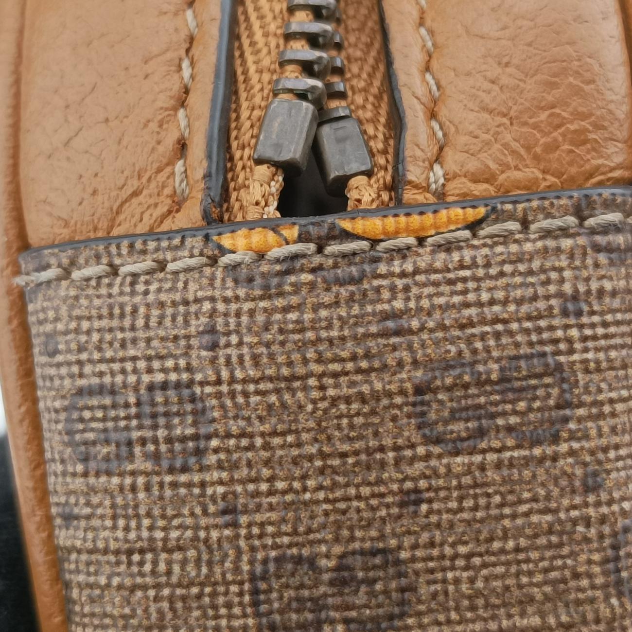 DISNEY Collaboration Mickey Mouse Beige×Multicolour PVC coated canvas 603730 ディズニーコラボ ミッキーマウス ベージュ×マルチカラー PVCコーティングキャンバス 603730 