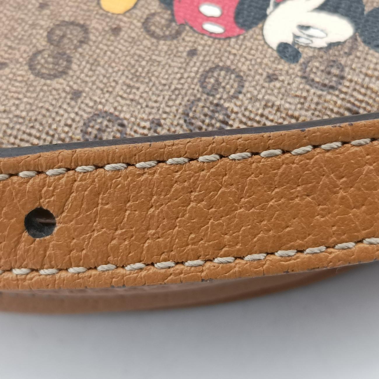 DISNEY Collaboration Mickey Mouse Beige×Multicolour PVC coated canvas 603730 ディズニーコラボ ミッキーマウス ベージュ×マルチカラー PVCコーティングキャンバス 603730 