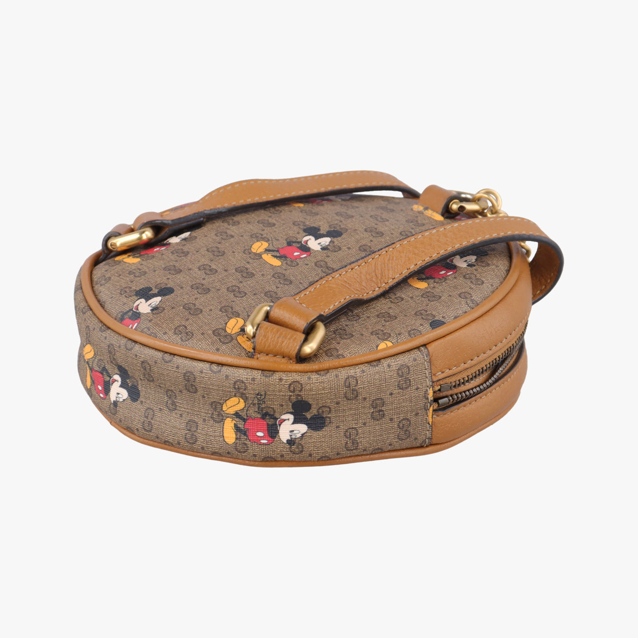 DISNEY Collaboration Mickey Mouse Beige×Multicolour PVC coated canvas 603730 ディズニーコラボ ミッキーマウス ベージュ×マルチカラー PVCコーティングキャンバス 603730 