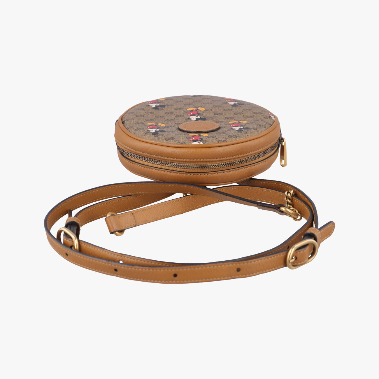 DISNEY Collaboration Mickey Mouse Beige×Multicolour PVC coated canvas 603730 ディズニーコラボ ミッキーマウス ベージュ×マルチカラー PVCコーティングキャンバス 603730 