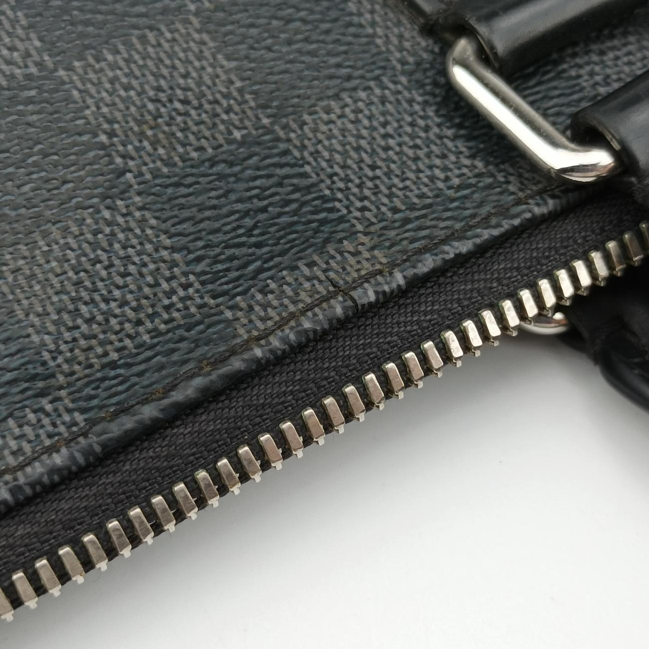 Porte Documents Jour Noir Damier Graphite N48224 SR4143ポルトドキュマン ジュール ノワール ダミエ グラフィット N48224 SR4143