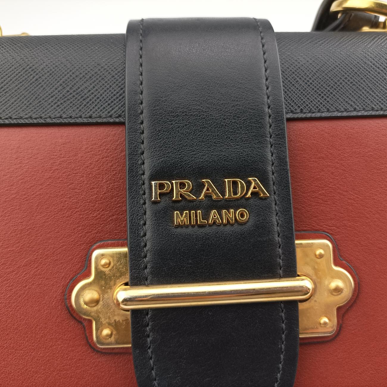 Cahier Red×black Leather 1BD045 25カイエ レッド×ブラック レザー 1BD045 25