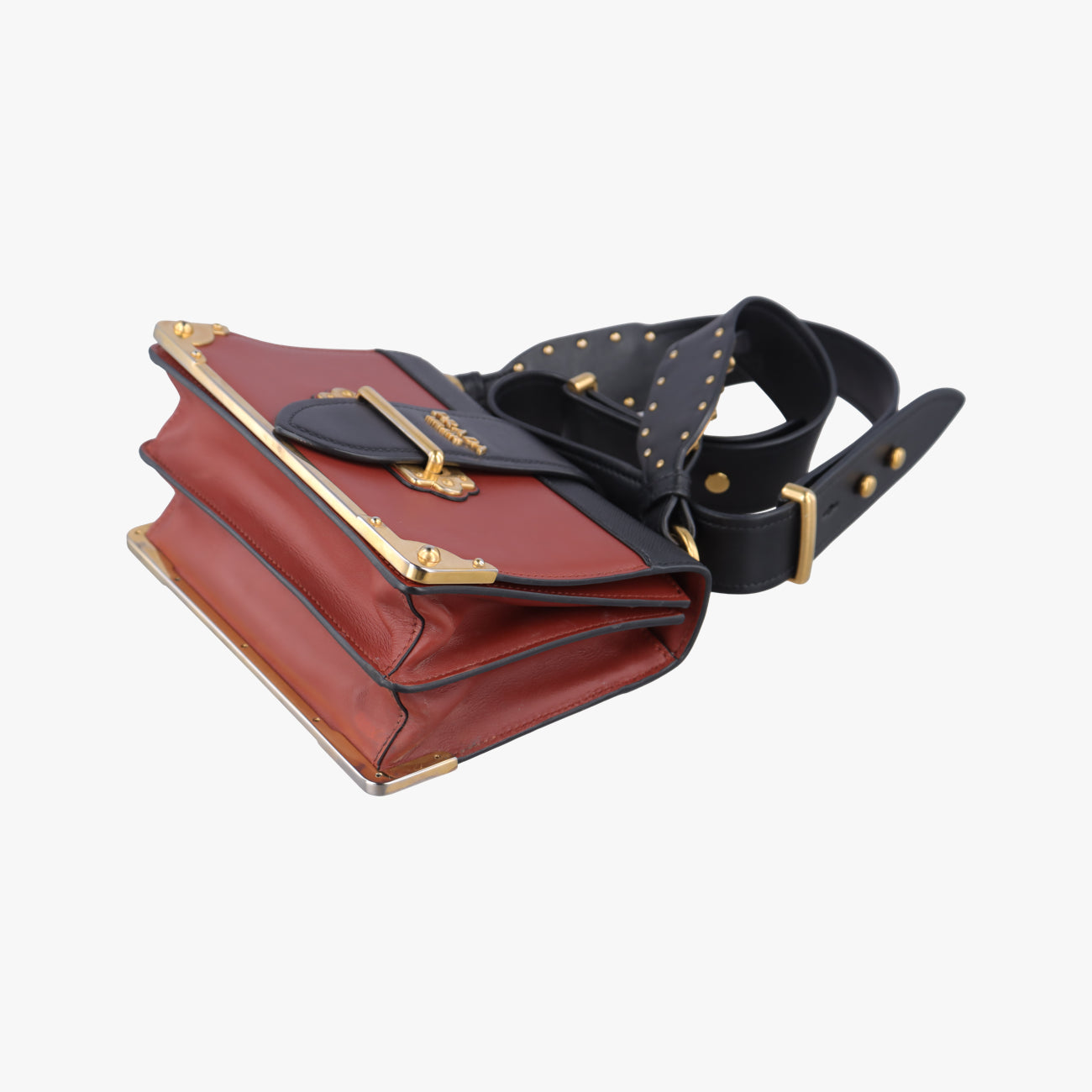 Cahier Red×black Leather 1BD045 25カイエ レッド×ブラック レザー 1BD045 25