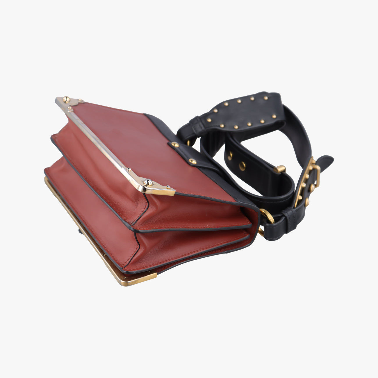 Cahier Red×black Leather 1BD045 25カイエ レッド×ブラック レザー 1BD045 25