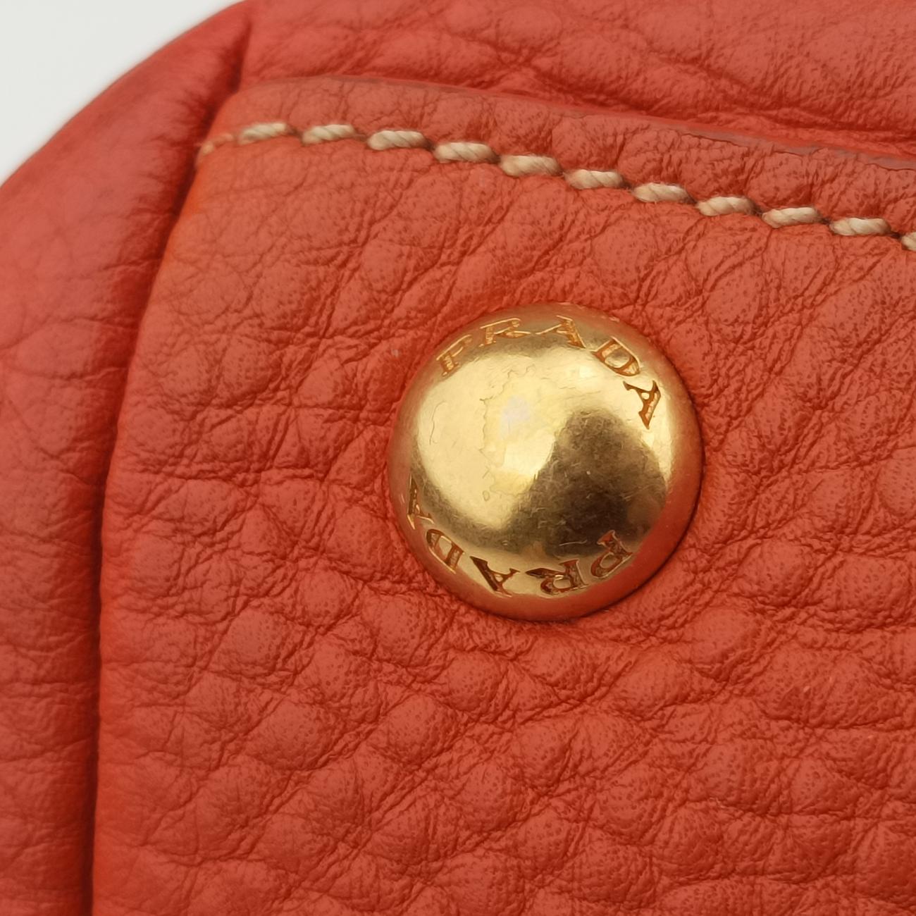 Top Handle Baulet Bag Orange Leather BL0778 194トップ ハンドル バウレット バッグ オレンジ レザー BL0778 194