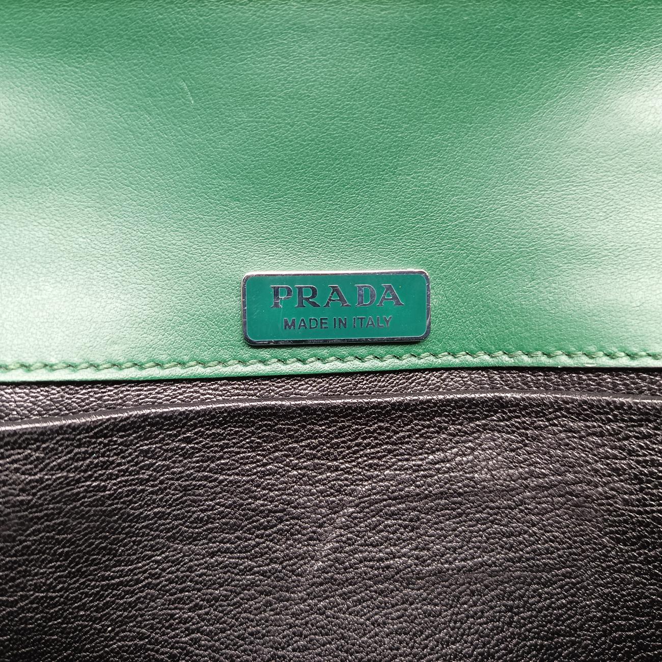 Cahier Green x Black Leather 1BH018 25カイエ グリーン×ブラック レザー 1BH018 25