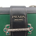 Cahier Green x Black Leather 1BH018 25カイエ グリーン×ブラック レザー 1BH018 25