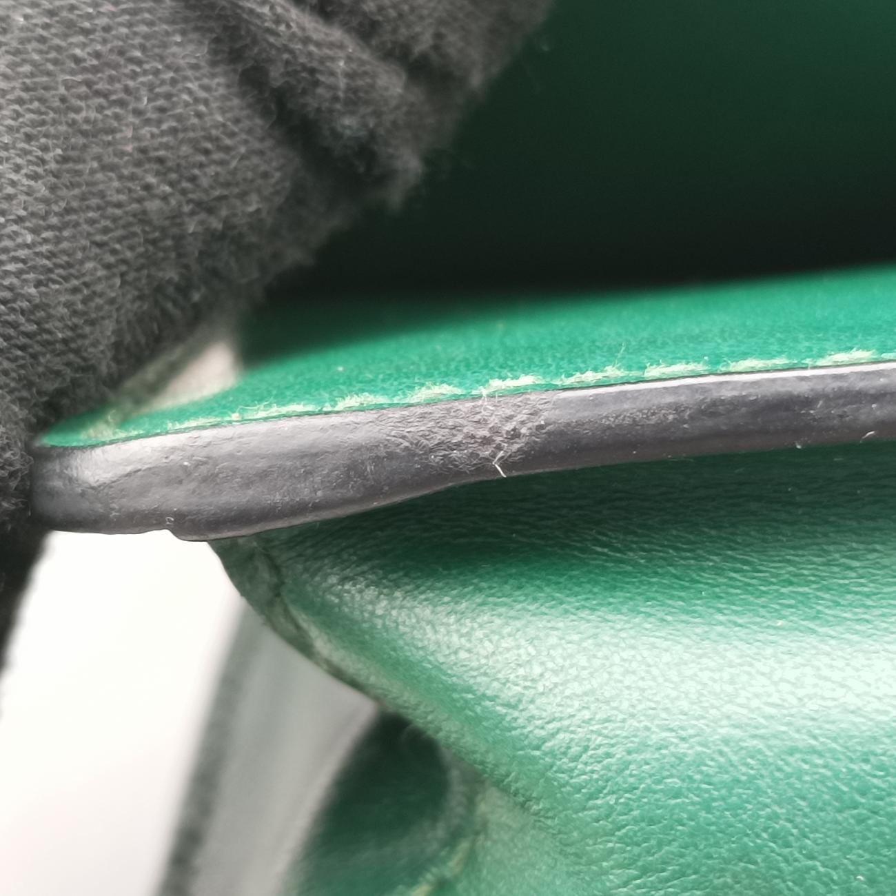 Cahier Green x Black Leather 1BH018 25カイエ グリーン×ブラック レザー 1BH018 25